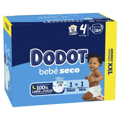 10 PACOTES - FRALDAS Babydot® Bebé-Seco