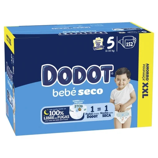 10 PACOTES - FRALDAS Babydot® Bebé-Seco